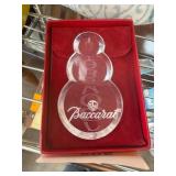 1989 Baccarat Noel Snowman Ornament
