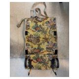 Floral Patterned Folding Shopping Cart