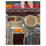 Decorative Bowl and Floral Pitcher Set