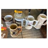 Ceramic and Stoneware Beer Steins
