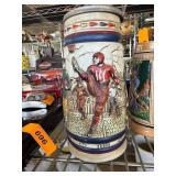 Ceramic Sports-Themed Lidded Beer Stein