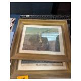 Framed Prints of Pastoral Scene and Bunker Hill