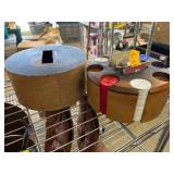 Wooden Poker Chip Holder Set with Cards