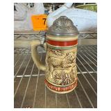 Avon 1991 Jaguar Stein with Pewter Lid