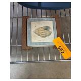 Ceramic Coasters with Wooden Holder