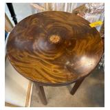 Update Wooden Accent Table with Inlay Detail