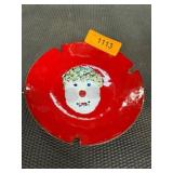 Midcentury Enamel Metal Ashtray