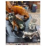 Dog Figurines in Mixed Materials