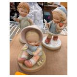 3pc Vintage Ceramic Figurines