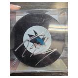 Ryane Clowe Signed Hockey Puck With COA