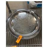 Silver-Plated Tray and Pitcher Set