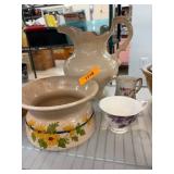 Ceramic Tableware and Pitcher