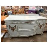 Gray Painted Wooden Sideboard Update