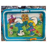 Wallace Berrie Smurf Metal Tray with Handle