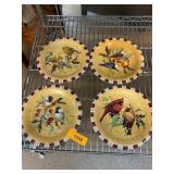 Four Lenox Winter Greetings Everyday Plates