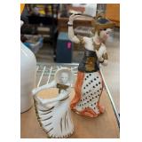 Ceramic Figurines with Painted Details