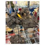 Natural Volcanic Rock Specimen With Metallic Inclu