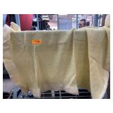 Yellow Textile Throw Blanket