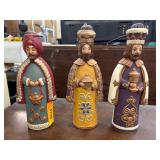 Three Hand-Painted Wise Men Figures