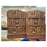 Book-Themed Metal Bookends