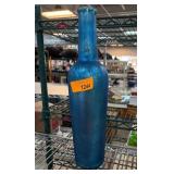 Blue Glass Decorative Bottle
