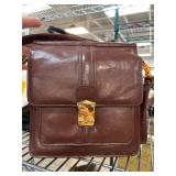 Elka Brown Leather Shoulder Bag