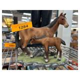 Homco Horse and Foal Ceramic Figurine