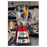 Oster Blender With Red Base and Glass Jar