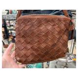Valenca Holland Brown Woven Leather Bag