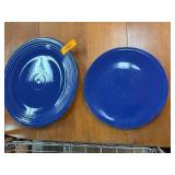 Two Blue Ceramic Plates