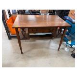 Oak Bailey Tables Writing Desk w Drawer
