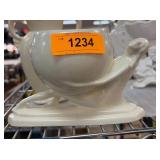 Rum Rill Pottery Cream Glazed Planter