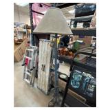 Metal Floor Lamp With Fabric Shade
