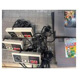 Nintendo NES Controllers and Game Cartridges