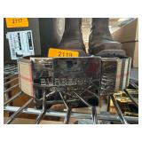 Burberry Belt with Plaid Fabric and Metal Buckle