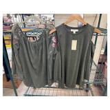 Two Womenï¿½s Blouses by Umgee & Michael Kors