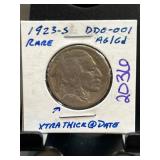 1923-S Buffalo Nickel, DDO-001 Variety