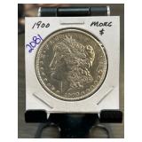 1900 Morgan Silver Dollar in Holder