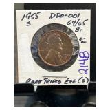 1955-S Lincoln Wheat Cent DDO-001