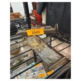 Cast Metal Train Spike and Decorative Sculpture