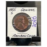 1955-S Lincoln Wheat Penny Gem BU