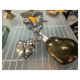 Decorative Metal Figurines and Box