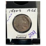 1920-s Buffalo Nickel in Holder