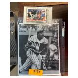 Signed Willie Stargell Photograph and Baseball Car