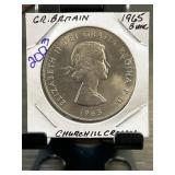 1965 Great Britain Churchill Crown Coin
