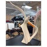 Modern White Ceramic Abstract Sculpture