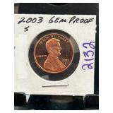 2003 S Gem Proof Lincoln Cent