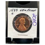 1983 S Gem Proof Lincoln Cent