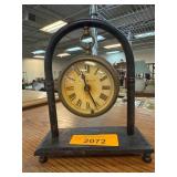 Howard Miller Tabletop Clock with Metal Frame