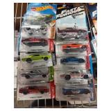 10 Hot Wheels Die-Cast Vehicles